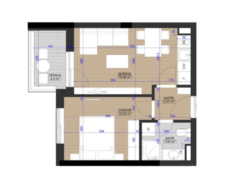 HARMONY RESIDENCE 3-izbový apartmán 2-103