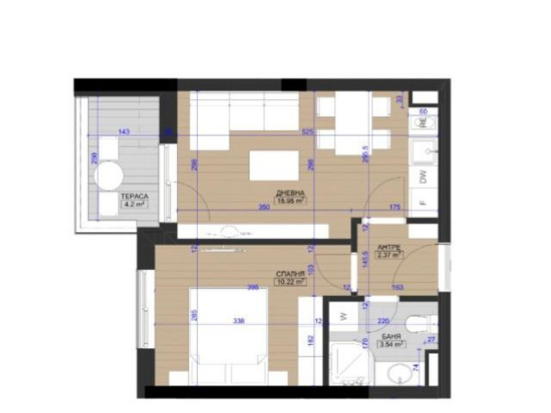 HARMONY RESIDENCE 3-izbový apartmán 2-112