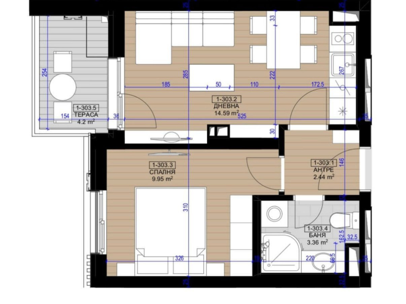 HARMONY RESIDENCE 4-izbový apartmán 2-1002