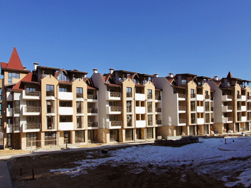 Luxusný jednoizbový apartmán v exkluzívnom rezorte Pirin Castle – len 350 m od lanovky (Bansko)