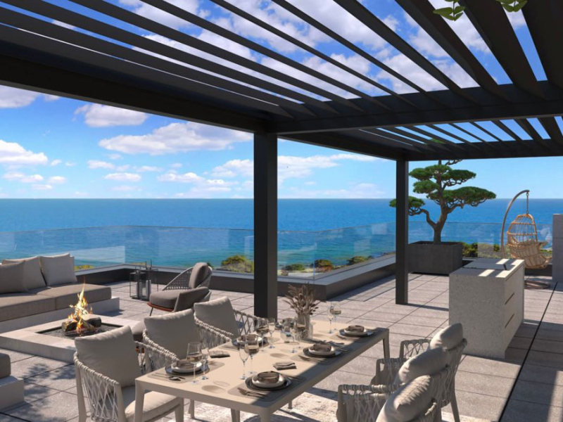 Luxusný 3-izbový apartmán s panoramatickým výhľadom na more – Azur Panorama