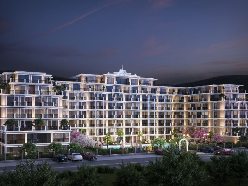 1-izbový apartmán, Sveti Vlas, projekt Emperium